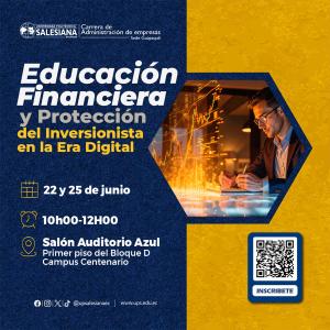 Afiche de Educación financiera y protección del inversionista en la era digital